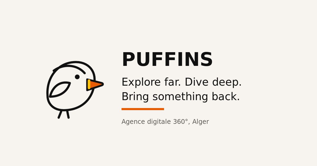 Carte de localisation de l'agence Puffins
