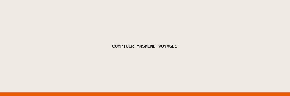 Logo de démonstration de Comptoir Yasmine Voyages.